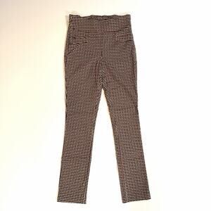 Joe B By Joe Benbasset Womens Sz S Houndstooth Elastic Waist Pull On Pants